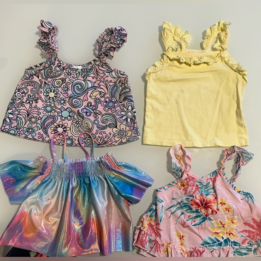Toddler girl tank tops set of 4 size 3t